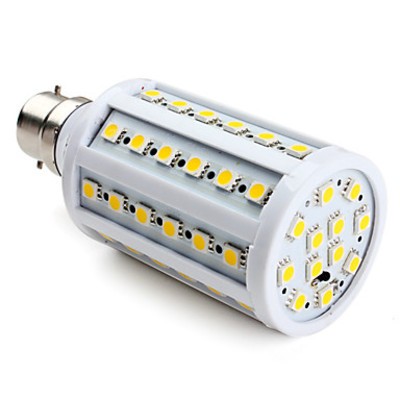 Ampoule Led B22 60 Leds 12w blanc chaud 360° Led smd 1050 Lumens