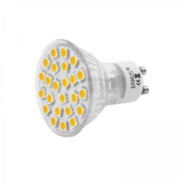 Ampoule GU10 24 led Smd 5w blanc chaud basse conso 220v