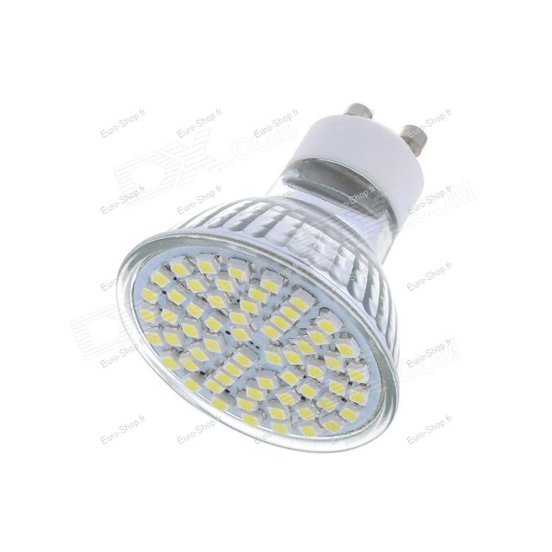 Ampoule Led GU10 60 led Smd 4w blanc froid basse consommation 220v