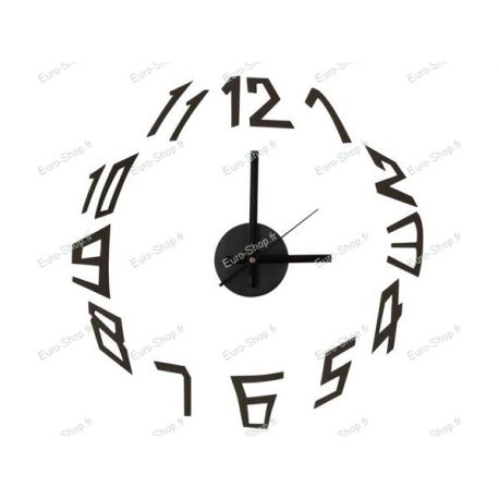 Horloge murale silencieuse autocollante